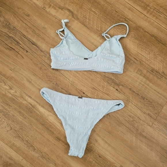 O'neill SaltWater Solid Textured Flamenco Bikini Set Top Size XS - Picture 5 of 8